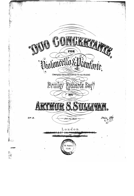 First page of Duo concertante