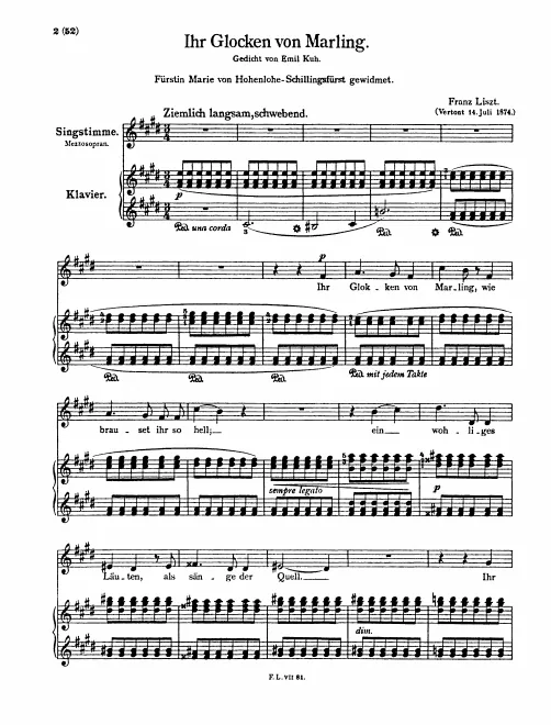 First page of Ihr Glocken von Marling