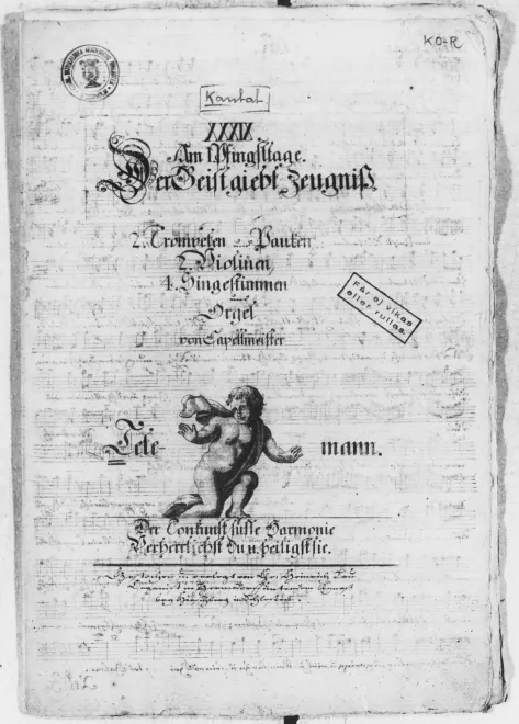 First page of Der Geist giebt Zeugnis
