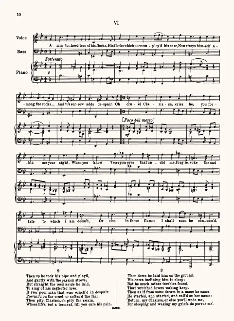 First page of Amintor, Heedless of his Flocks