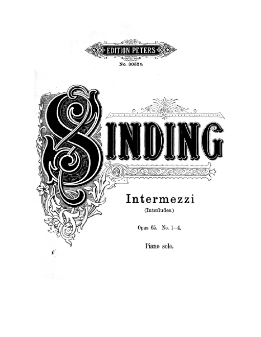 First page of 8 Intermezzi