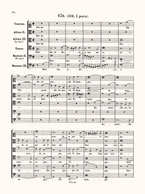 First page of Huc me sidereo