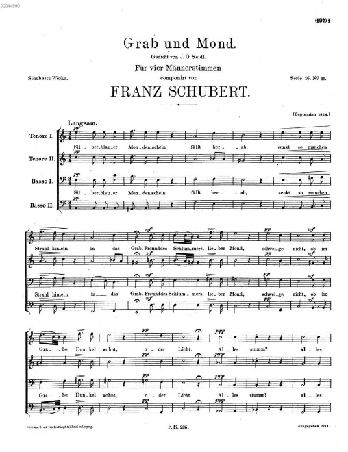 First page of Grab und Mond