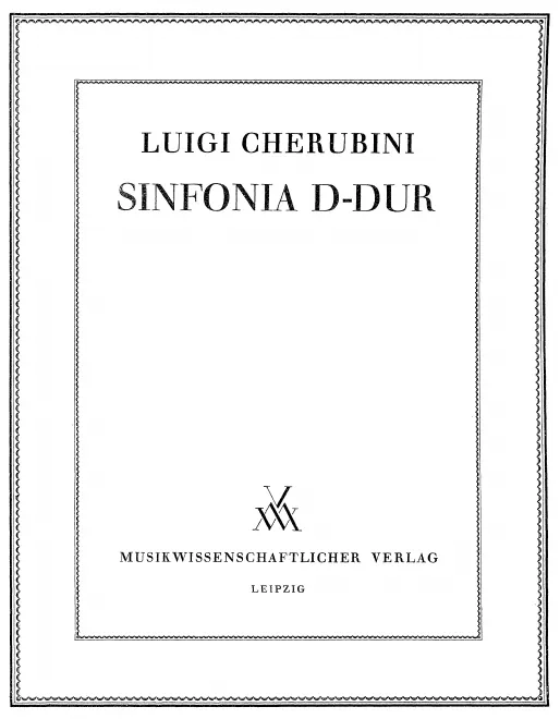 First page of Symphony in D major