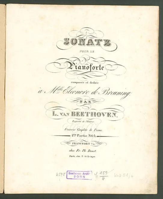 First page of Piano Sonata, C major