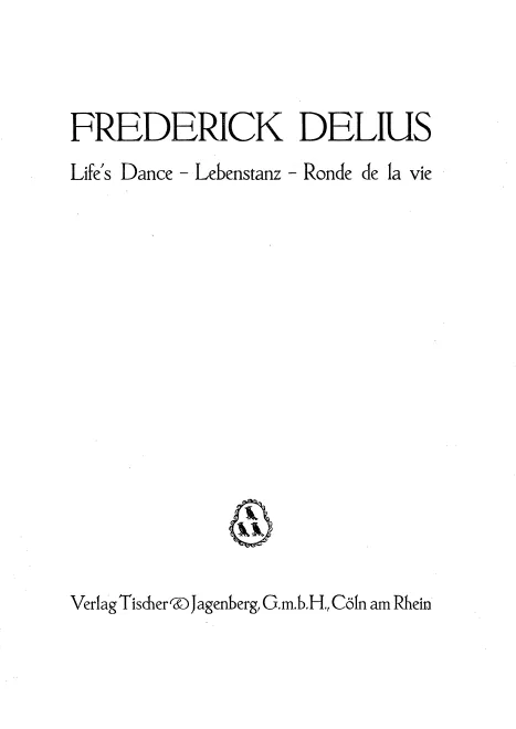 First page of Life's Dance