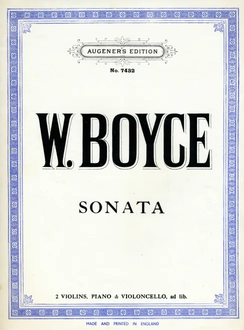 First page of Trio Sonata in A major