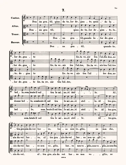 First page of Donna gentil