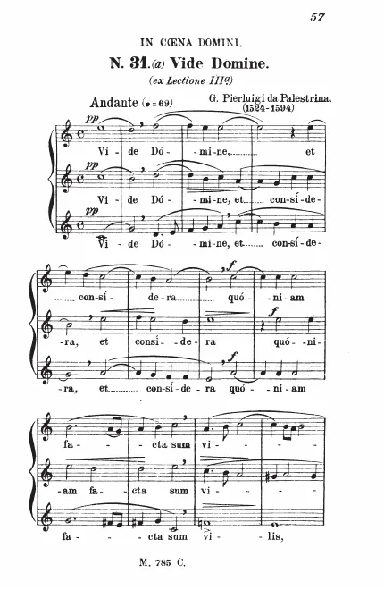 First page of Vide Domine