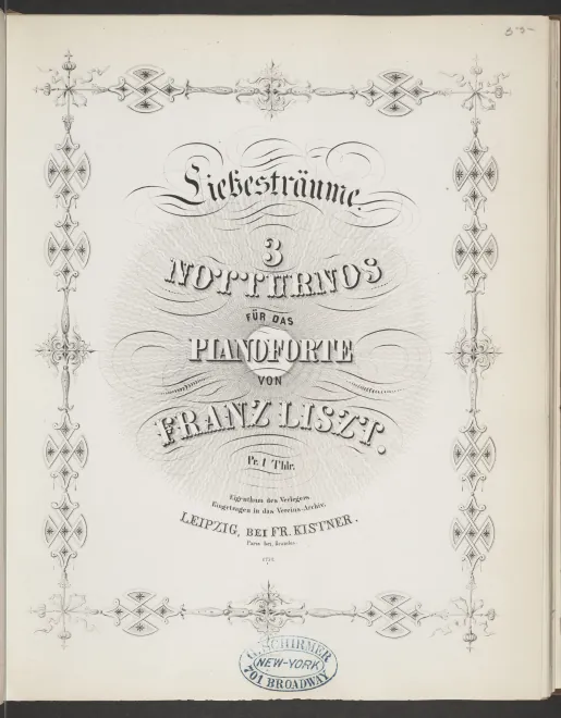 First page of Liebesträume
