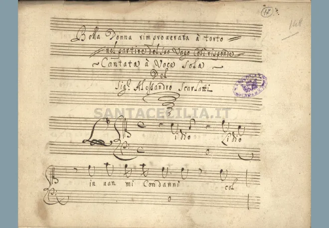First page of Lidio, invan mi condanni