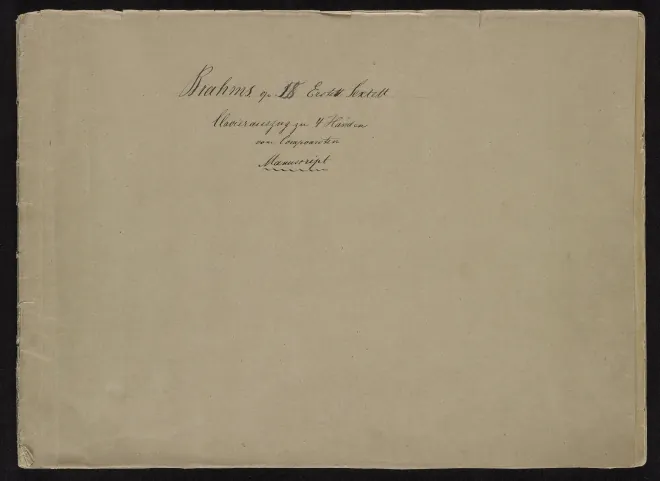 First page of String Sextet No.1 in B-flat major