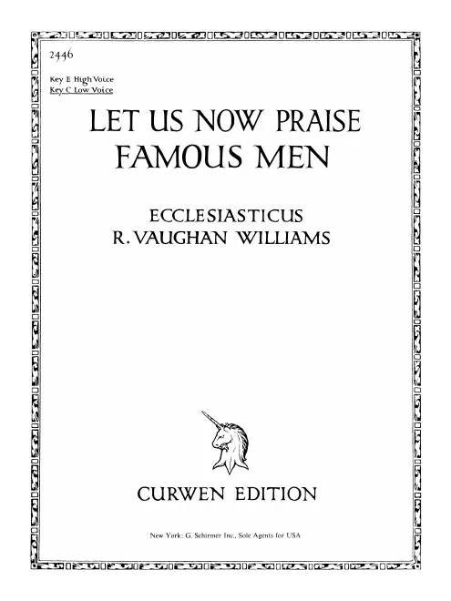 First page of Let Us Now Praise Famous Men