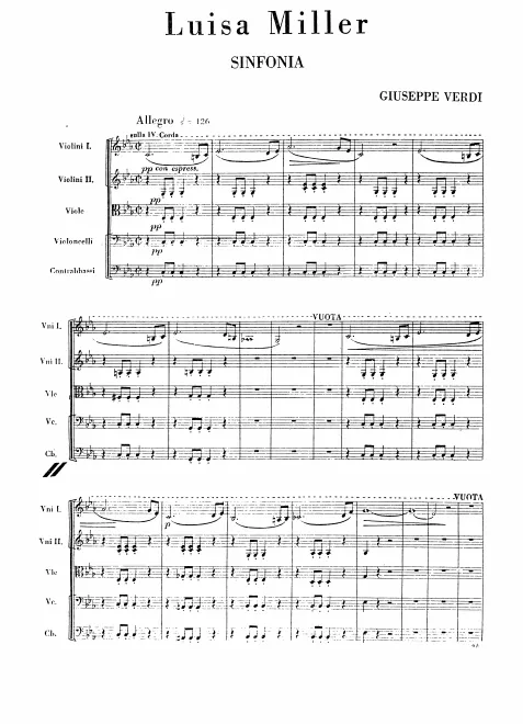 First page of Luisa Miller