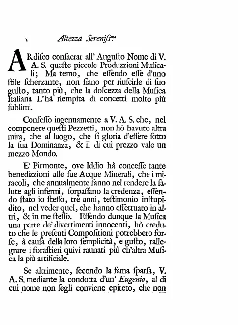 First page of Scherzi melodichi