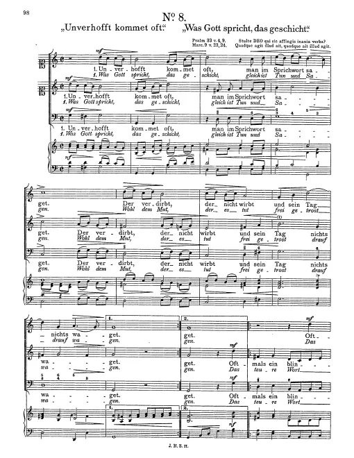 First page of Unverhofft kommet oft