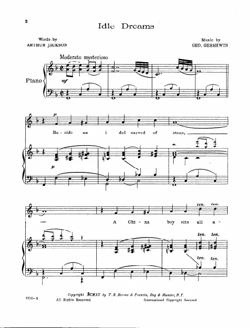 First page of Idle Dreams