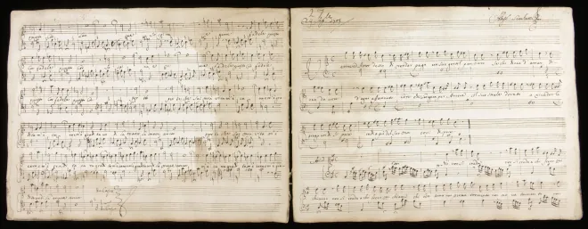 First page of Venne ad Amor desio