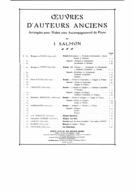 First page of Recorder Sonata in F major