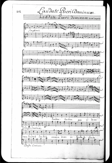 First page of Laudate pueri