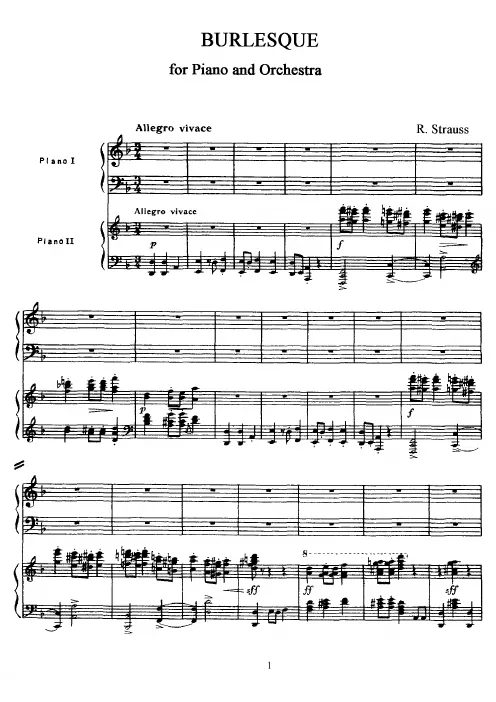 First page of Burleske