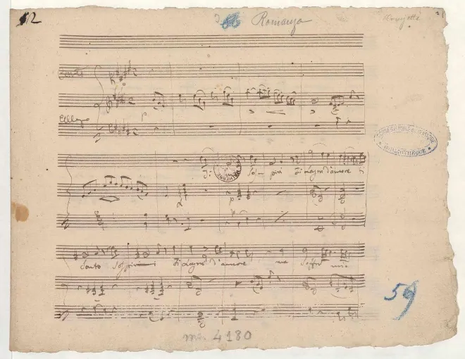 First page of Ti sento, sospiri