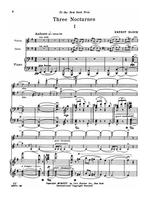 First page of 3 Nocturnes