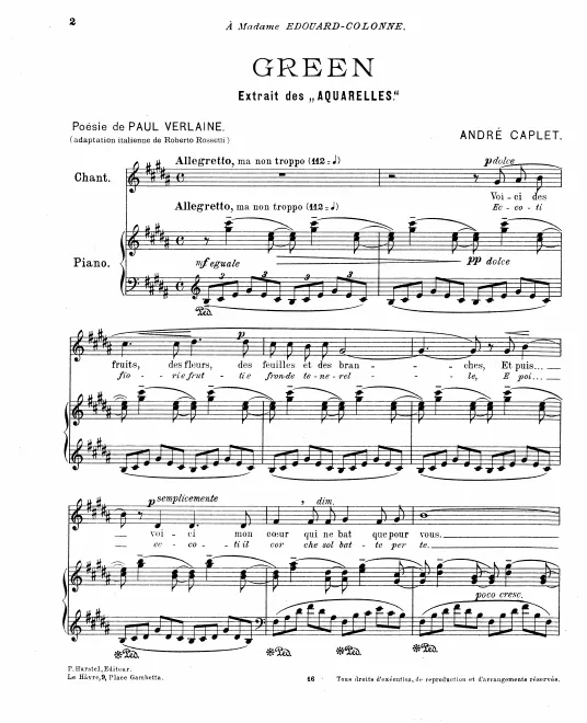 First page of Green