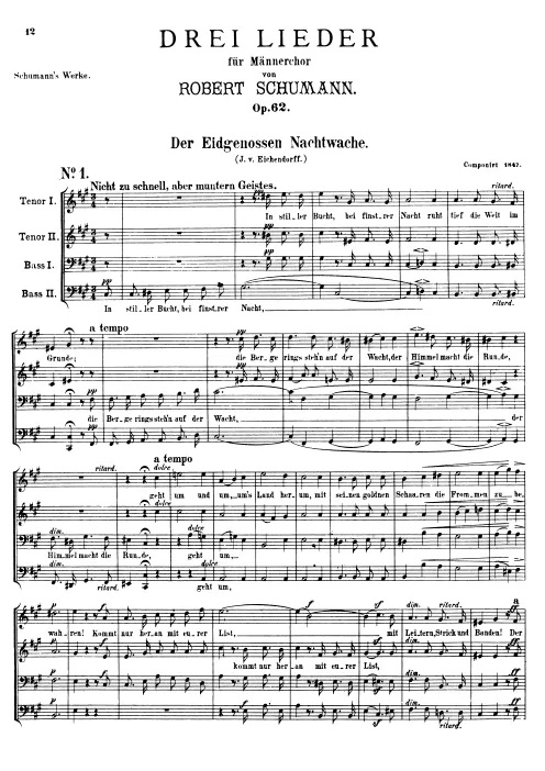 First page of 3 Lieder