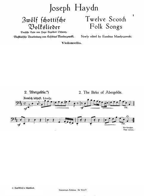 Cello (optional)