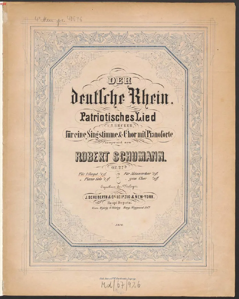 First page of Der deutsche Rhein