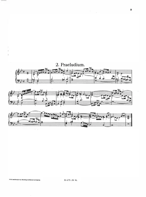 First page of Prelude in E-flat major