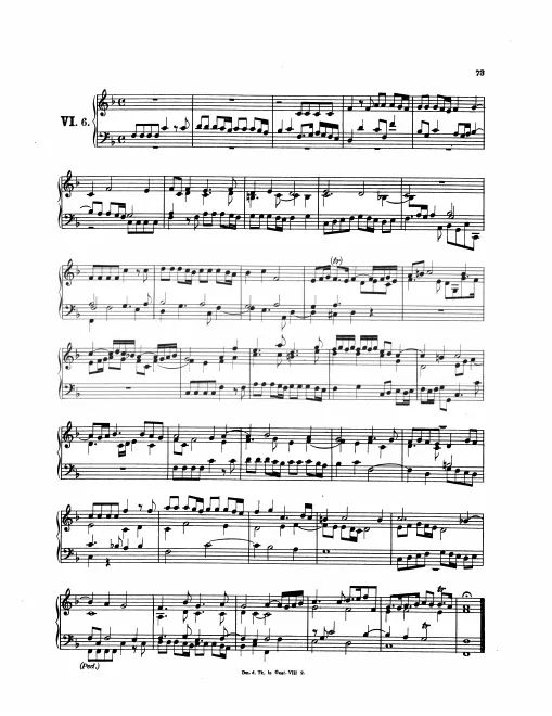 First page of Magnificat Fugue