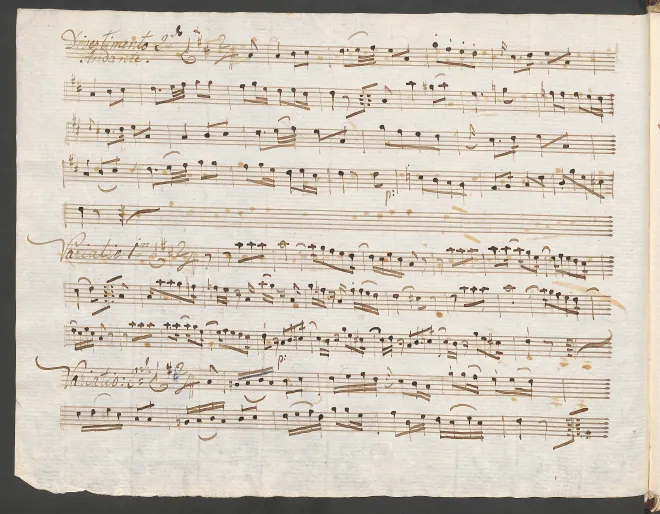 First page of Baryton Trio in D major