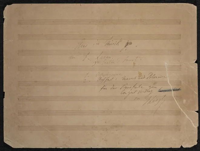 First page of Aus der Musik von Eduard Lassen