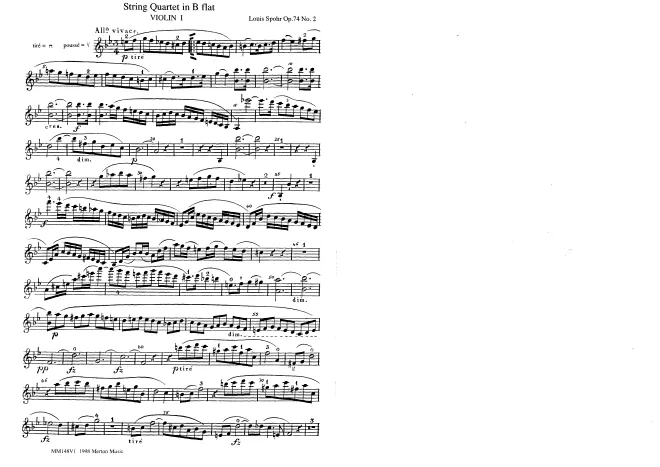 First page of String Quartet No.21