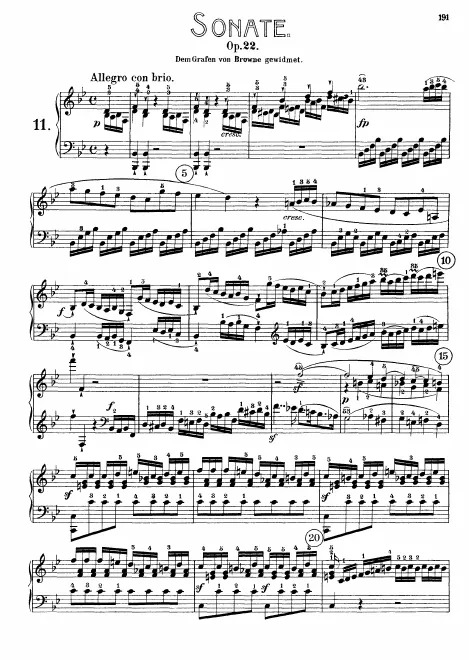 First page of Piano Sonata No.11