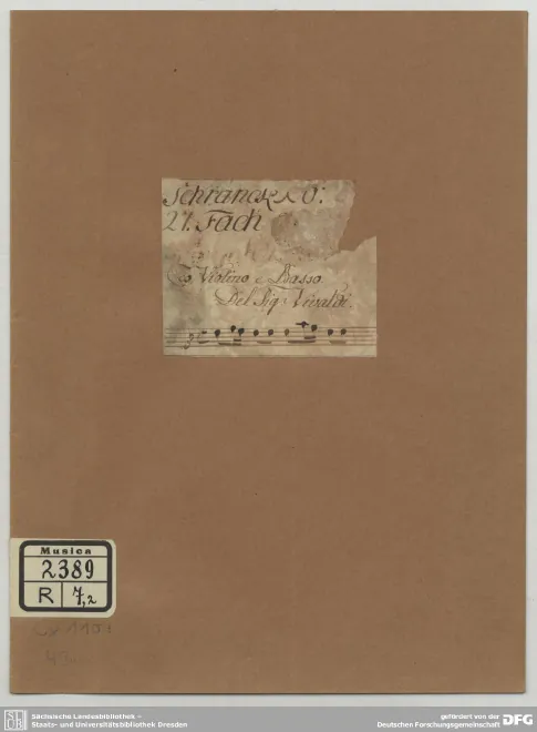 First page of Violin Sonata in D minor
