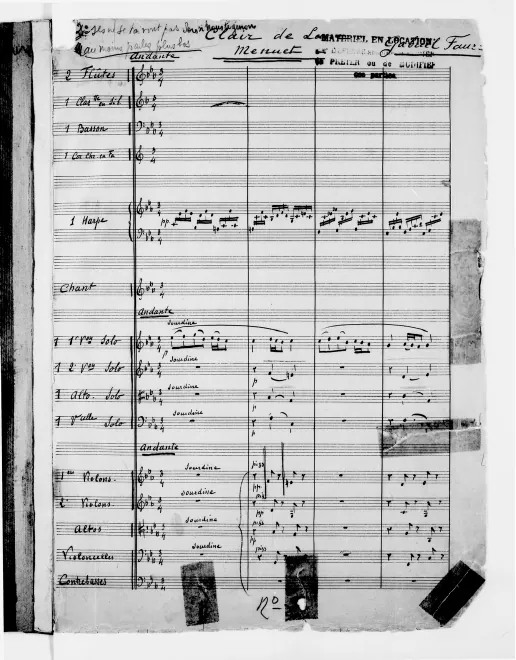 First page of Deux mélodies