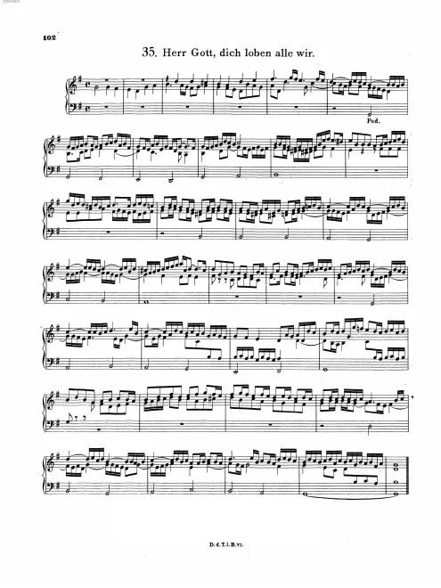 First page of Herr Gott, dich loben alle wir