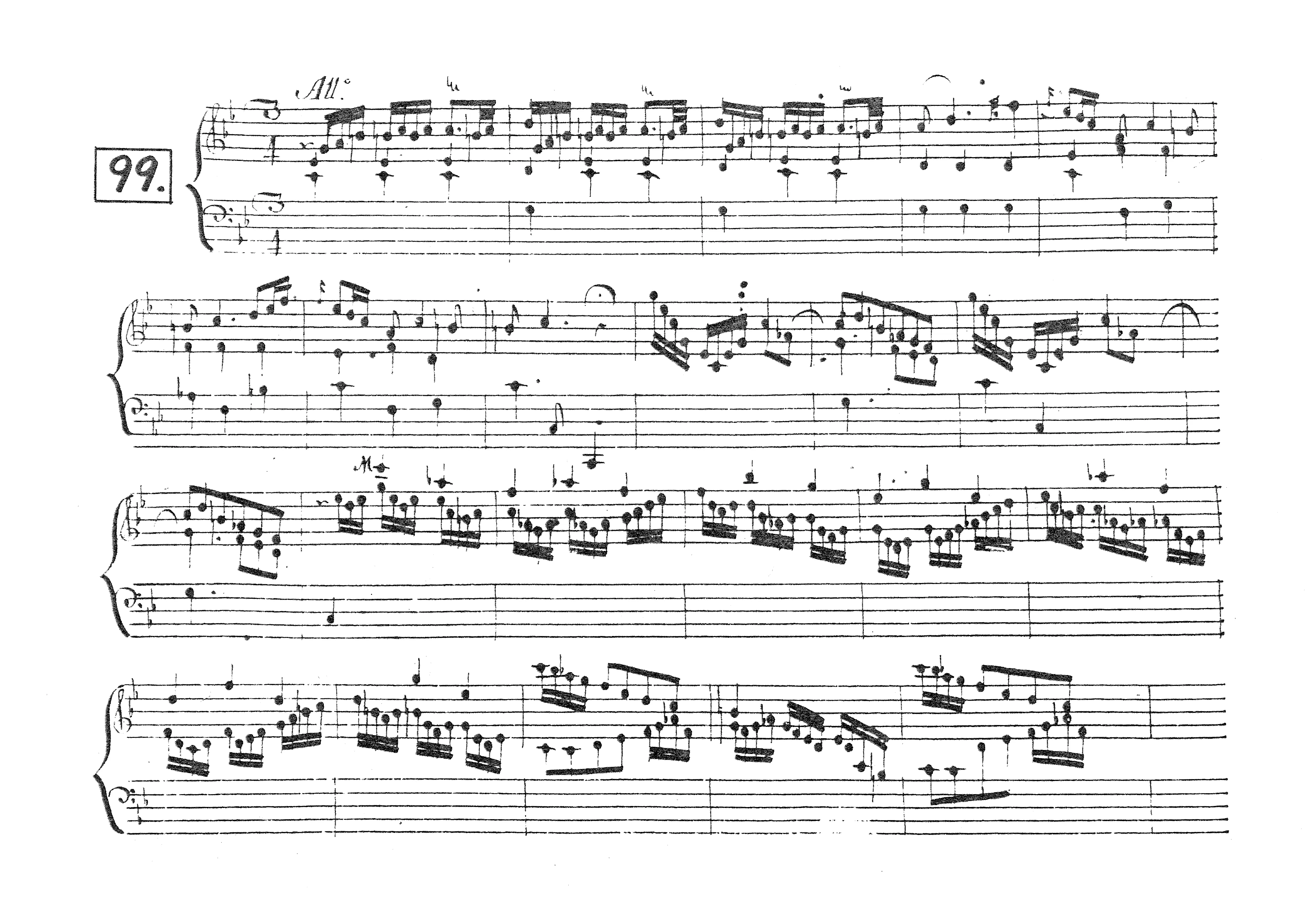 First page of Keyboard Sonata in C minor
