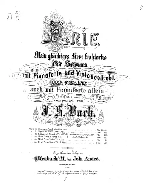 First page of Also hat Gott die Welt geliebt