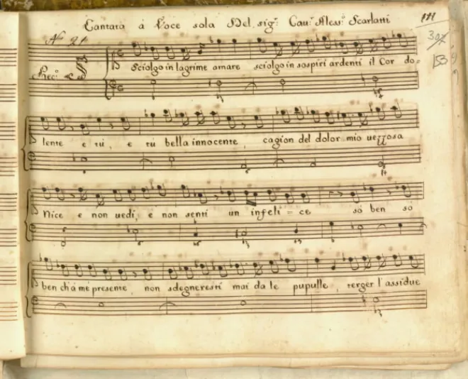 First page of Sciolgo in lagrime amare