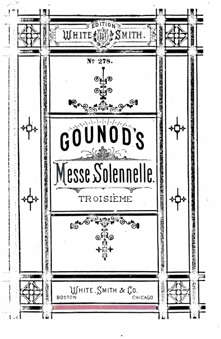 First page of Messe solennelle No.3 de Pâques