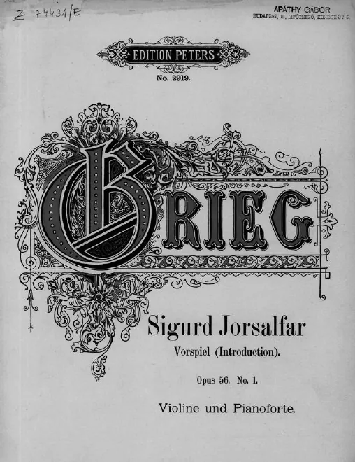 First page of Sigurd Jorsalfar