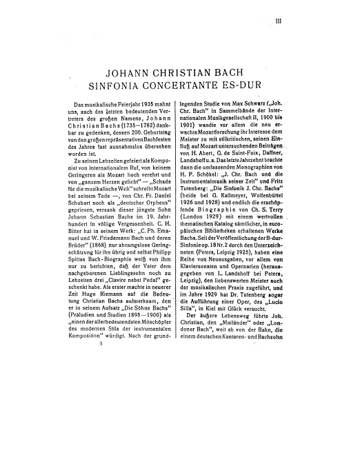First page of Sinfonia Concertante in E-flat major