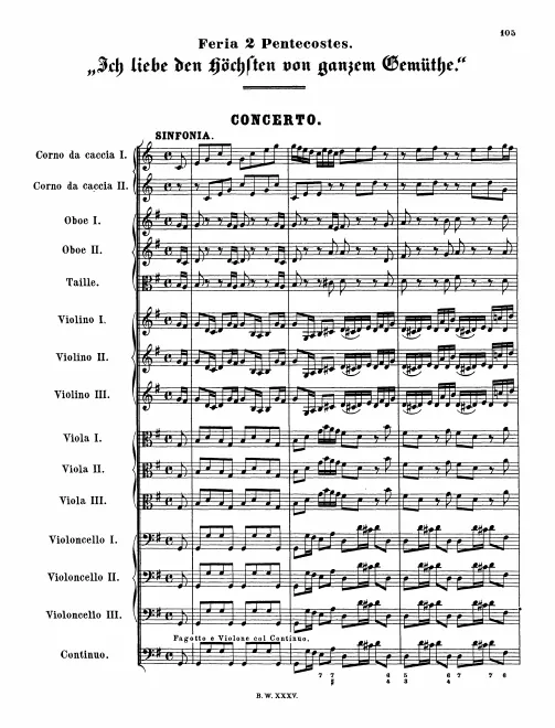 First page of Ich liebe den Höchsten von ganzem Gemüte