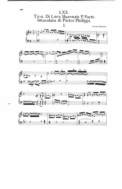 First page of Tirsi morir volea