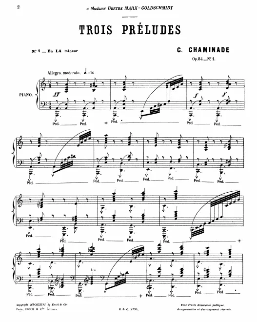 First page of 3 Préludes