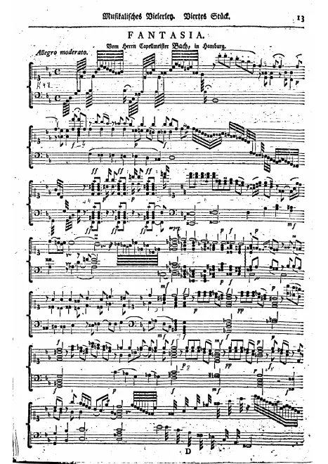 First page of Fantasia in G minor
